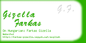 gizella farkas business card